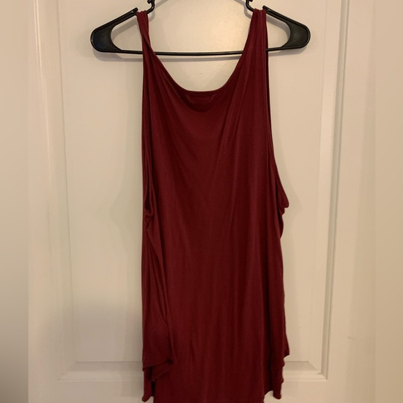 Sunflower tank top- maroon - Picture 3 of 3